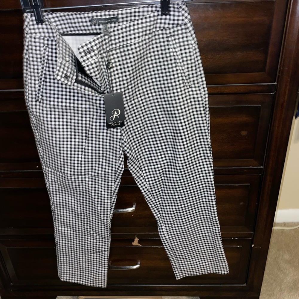 Adrianna Papell Printed Dress Pants Slacks